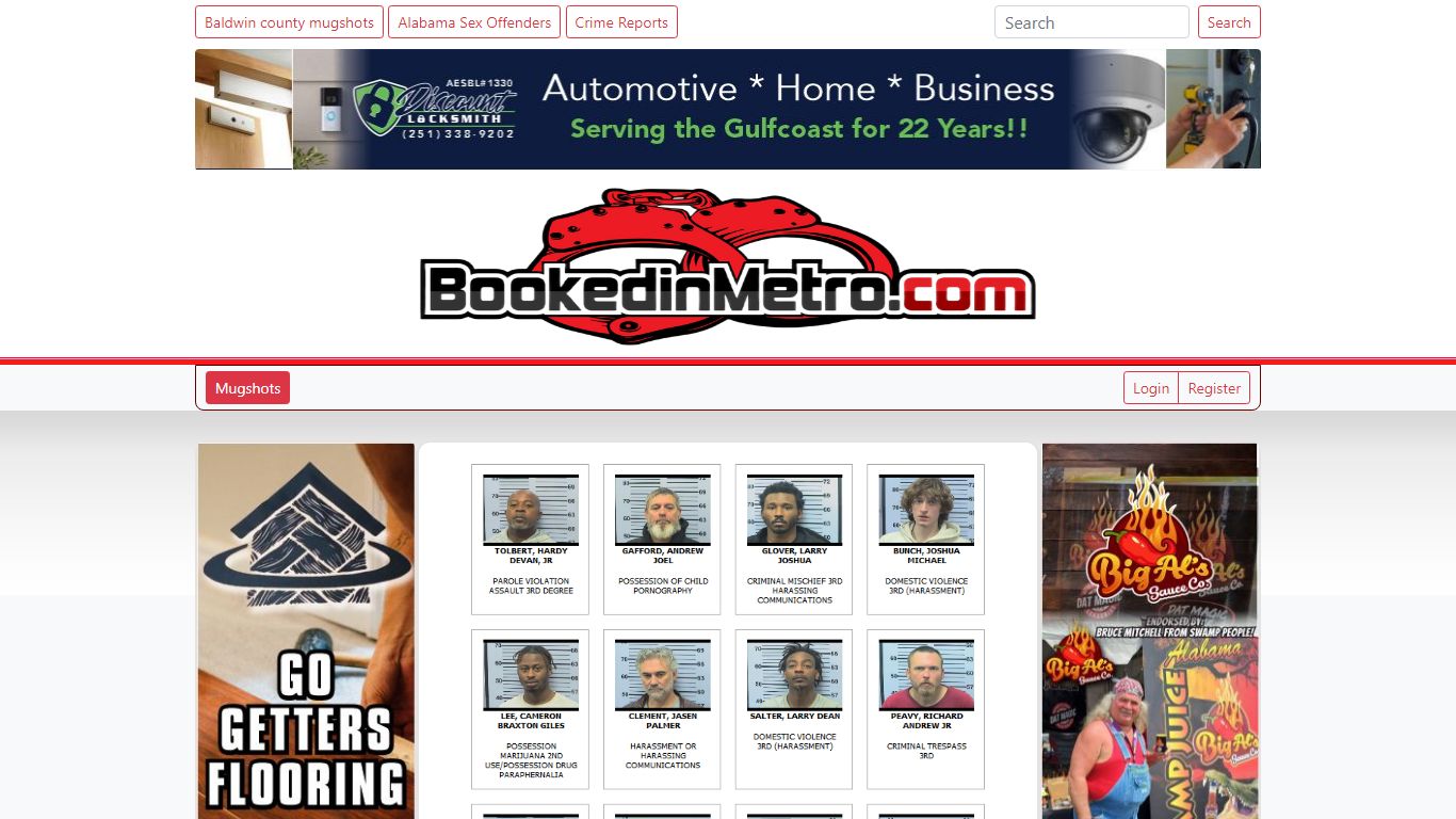 BookedinMetro - Arrested in Mobile Mugshots